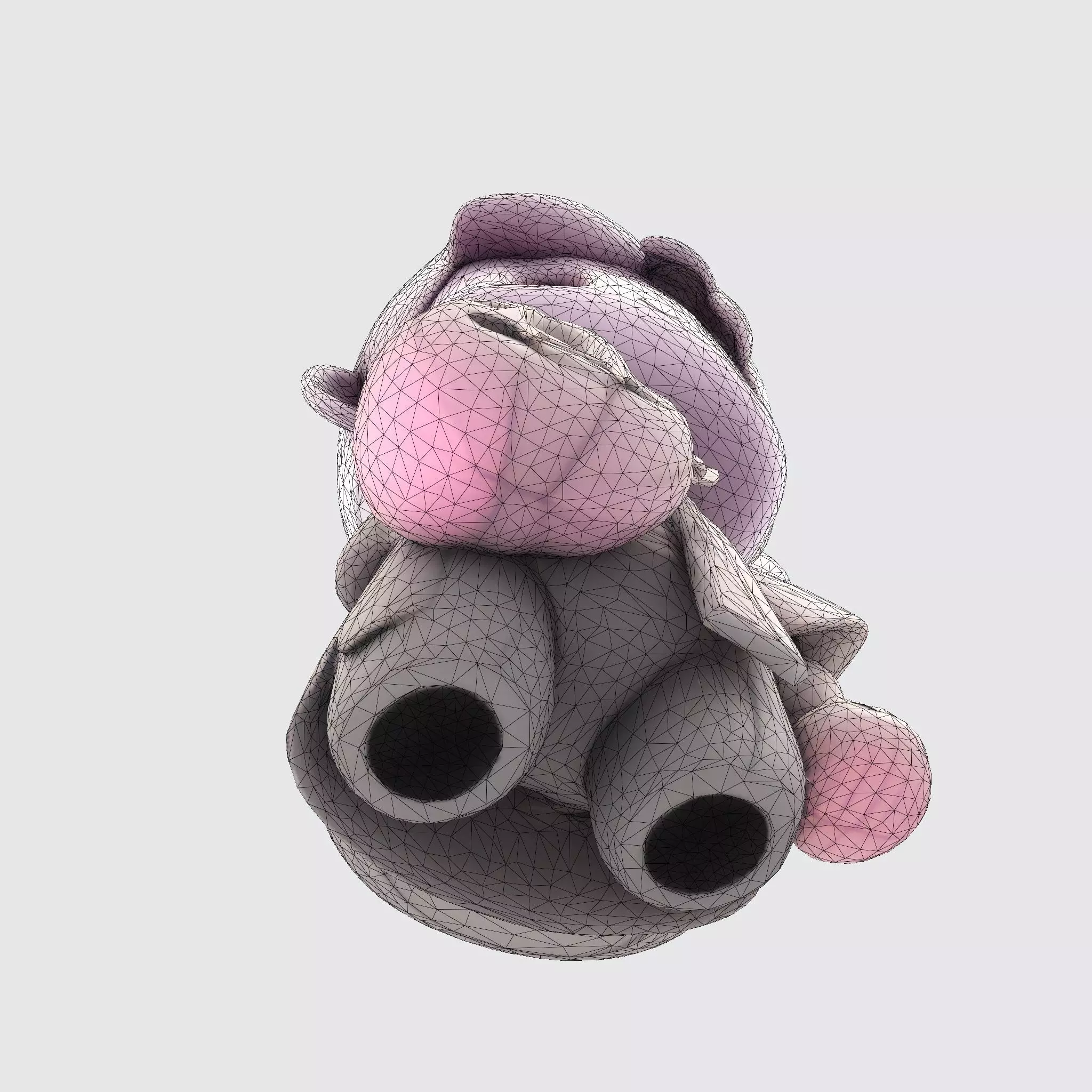 LowPoly Halloween Boy for 3D print 3D print model_30