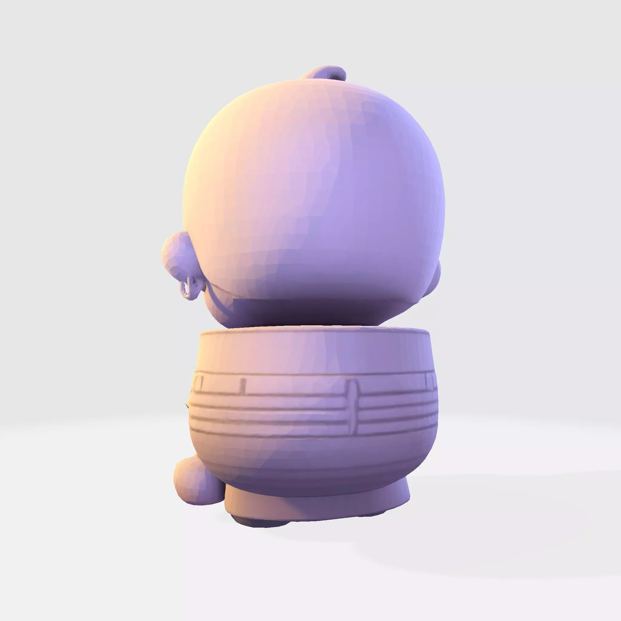 LowPoly Halloween Boy for 3D print 3D print model_5