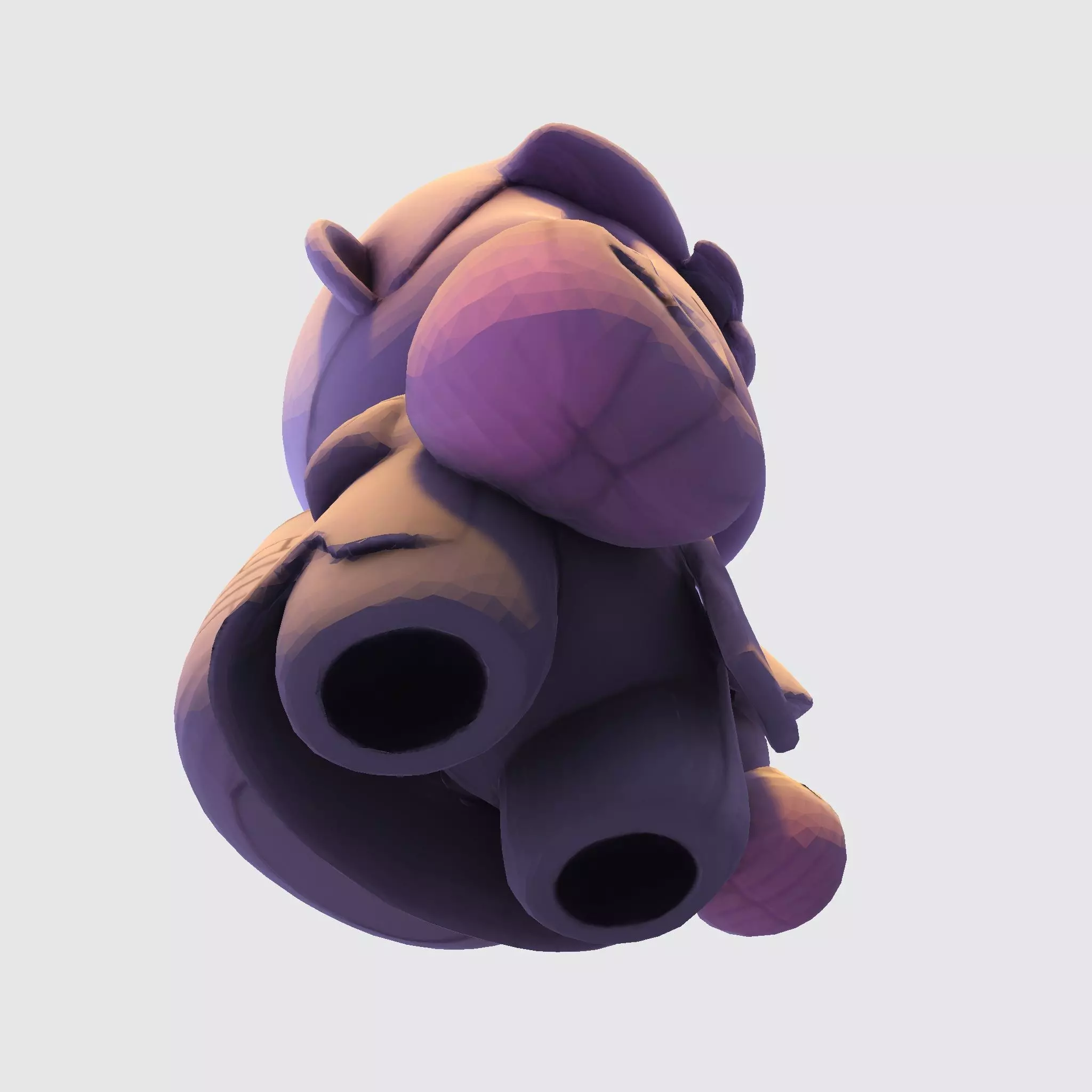 LowPoly Halloween Boy for 3D print 3D print model_12