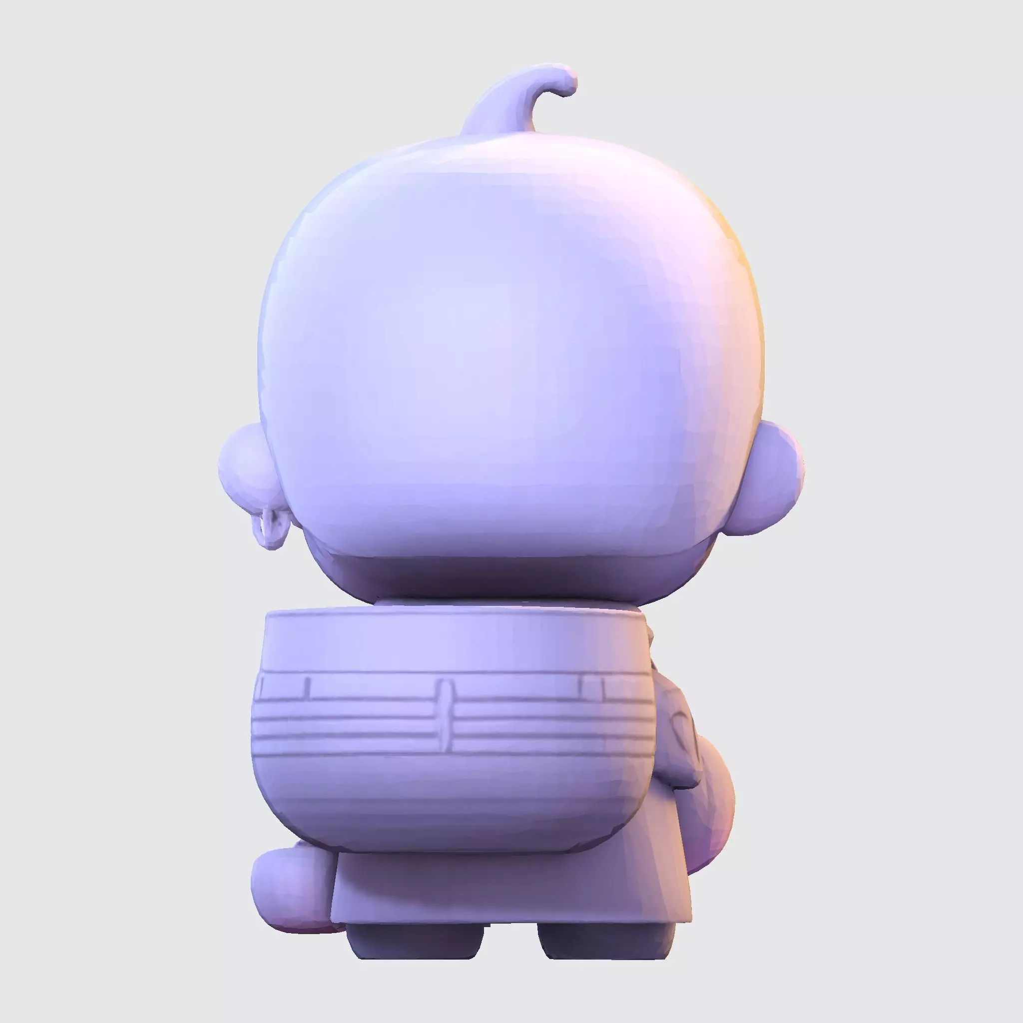 LowPoly Halloween Boy for 3D print 3D print model_19