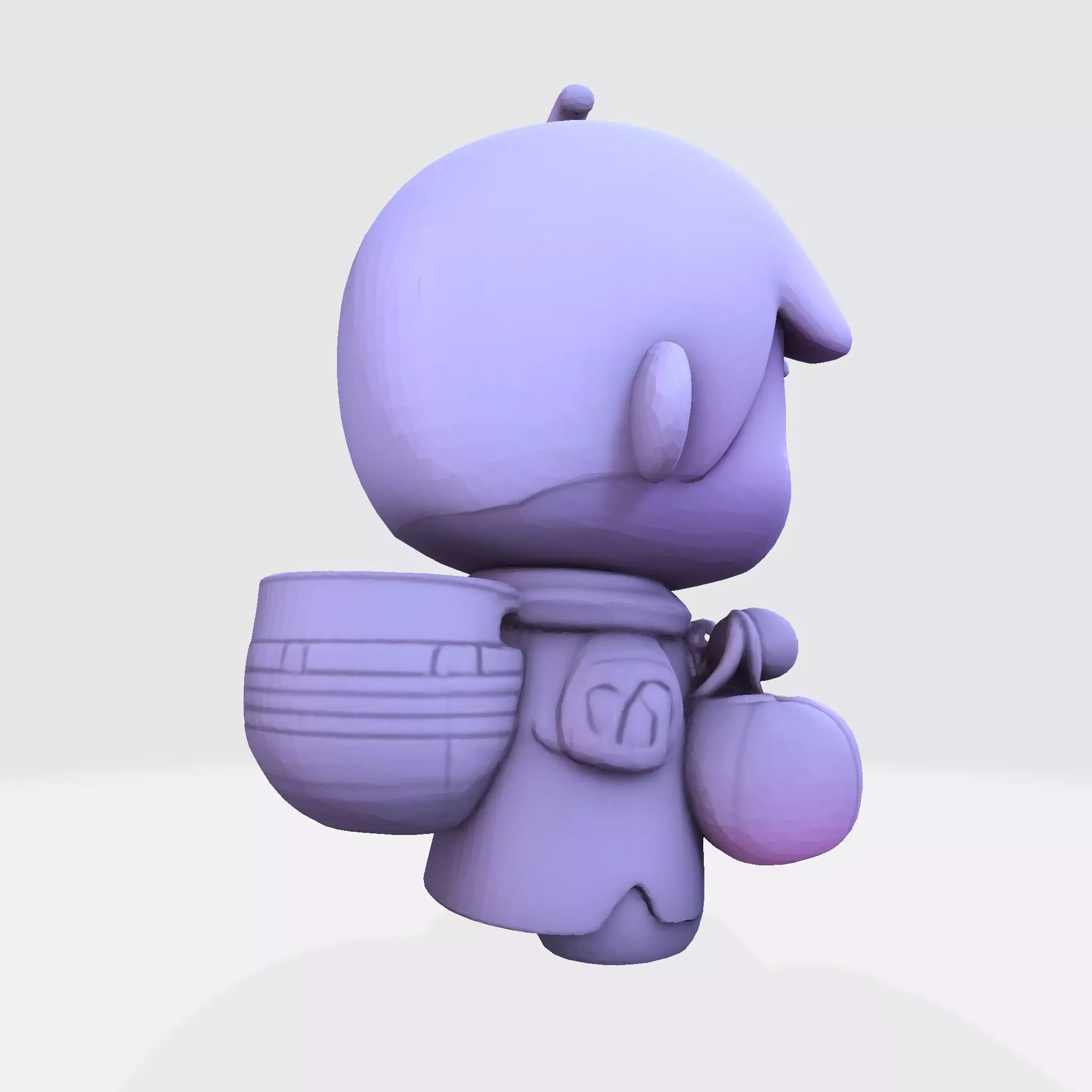 LowPoly Halloween Boy for 3D print 3D print model_7