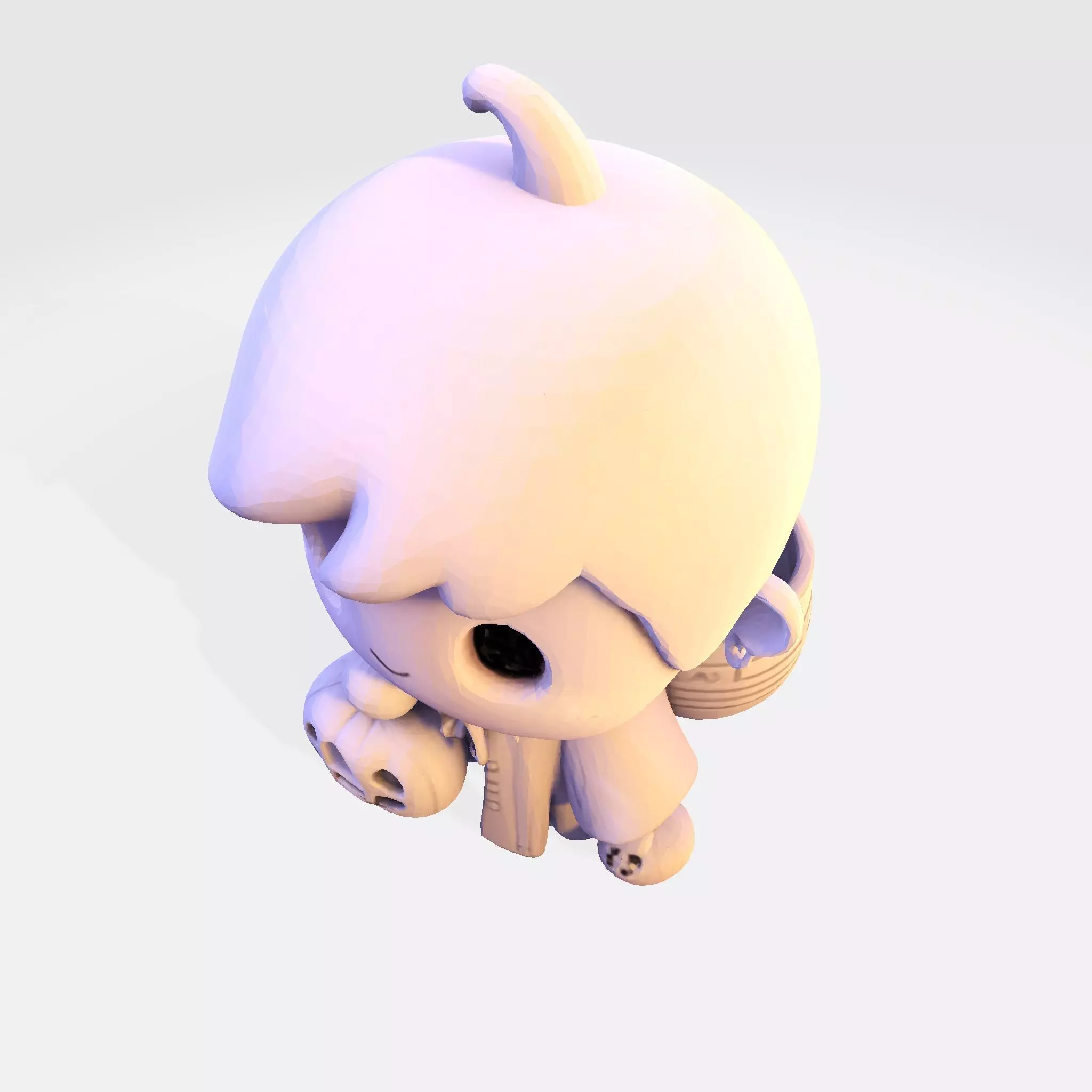 LowPoly Halloween Boy for 3D print 3D print model_9