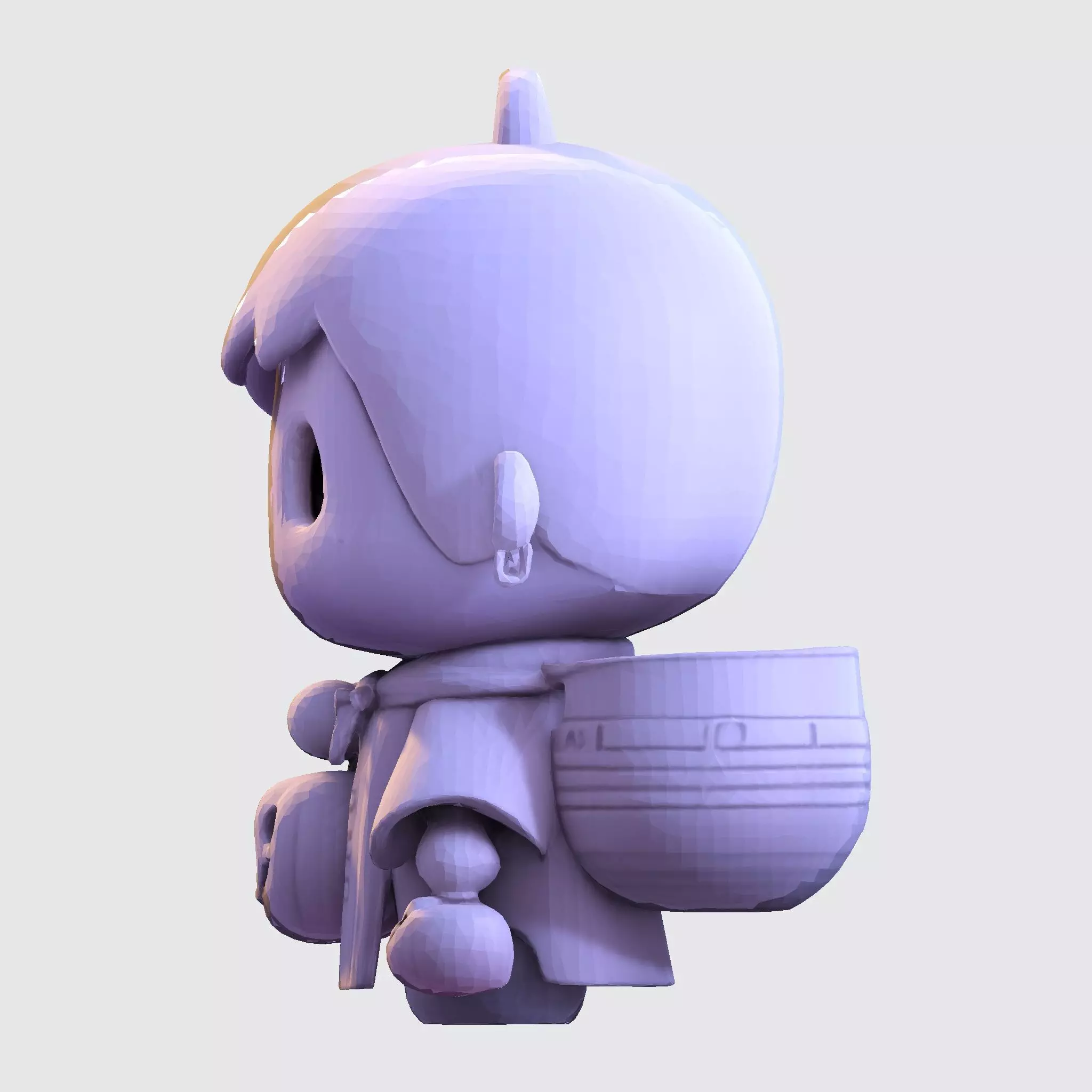 LowPoly Halloween Boy for 3D print 3D print model_18