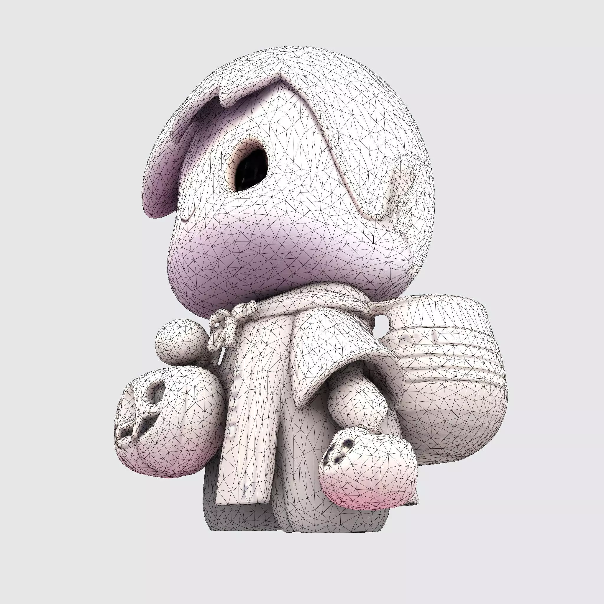 LowPoly Halloween Boy for 3D print 3D print model_28