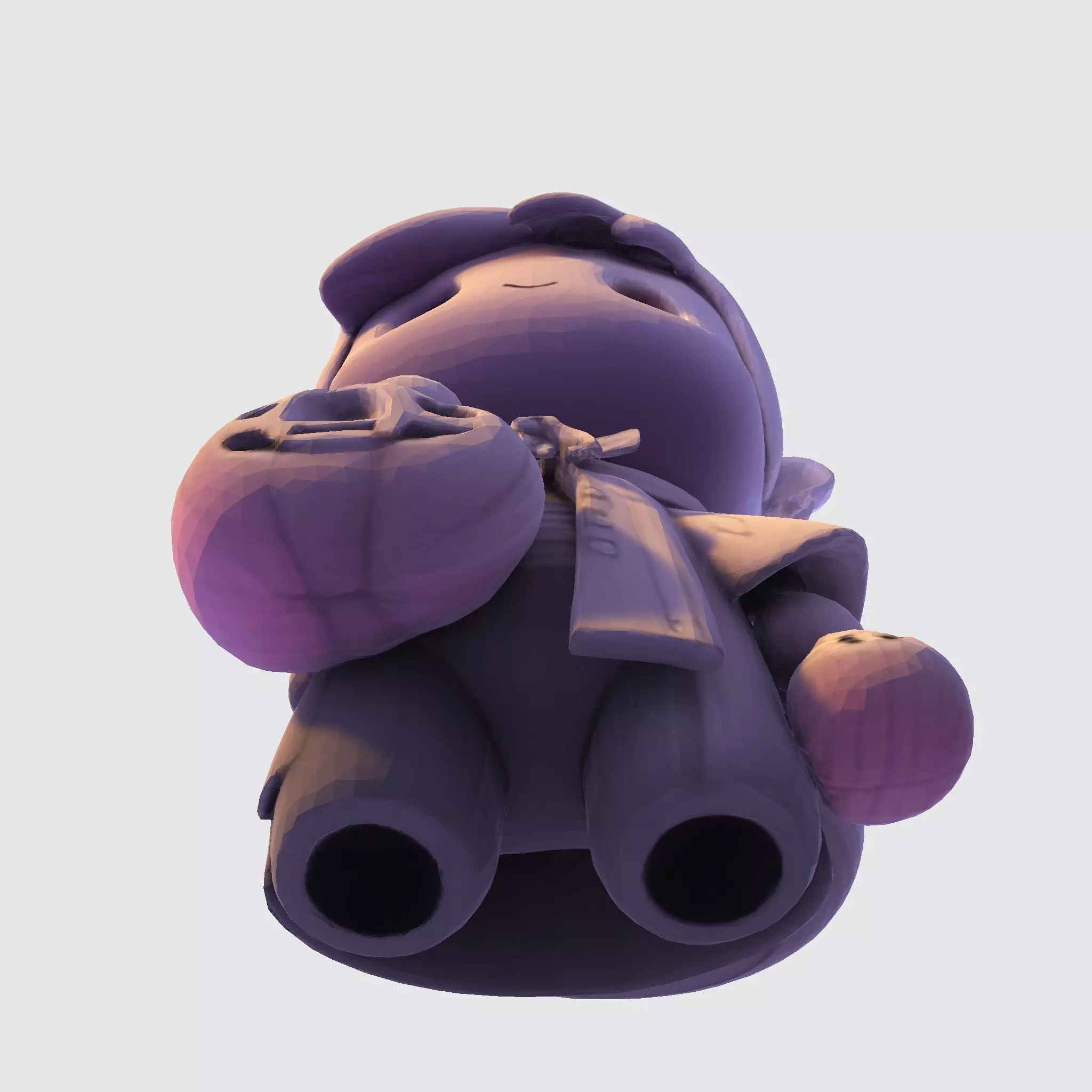 LowPoly Halloween Boy for 3D print 3D print model_23