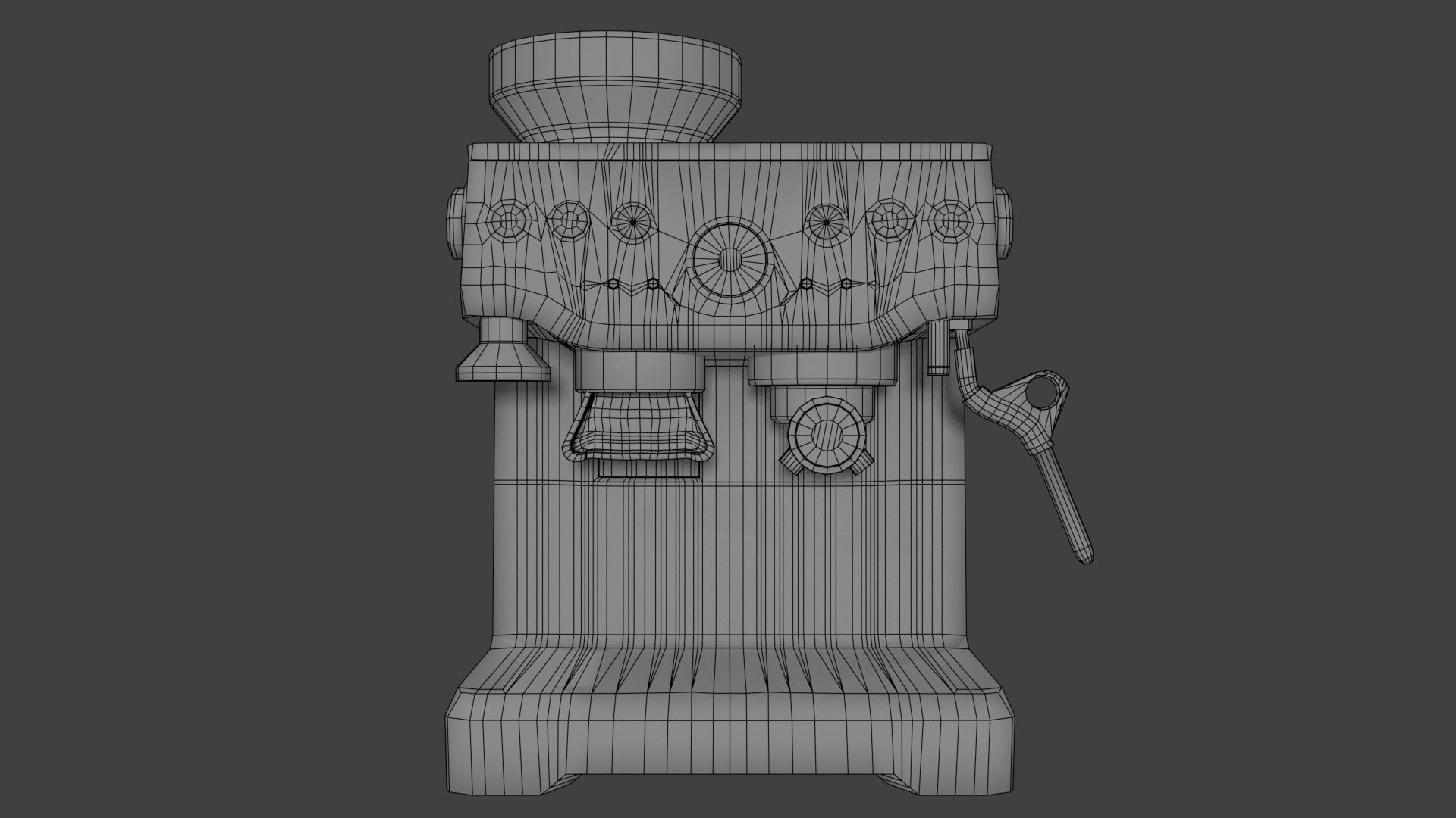 Espresso coffee machine 3D model_2