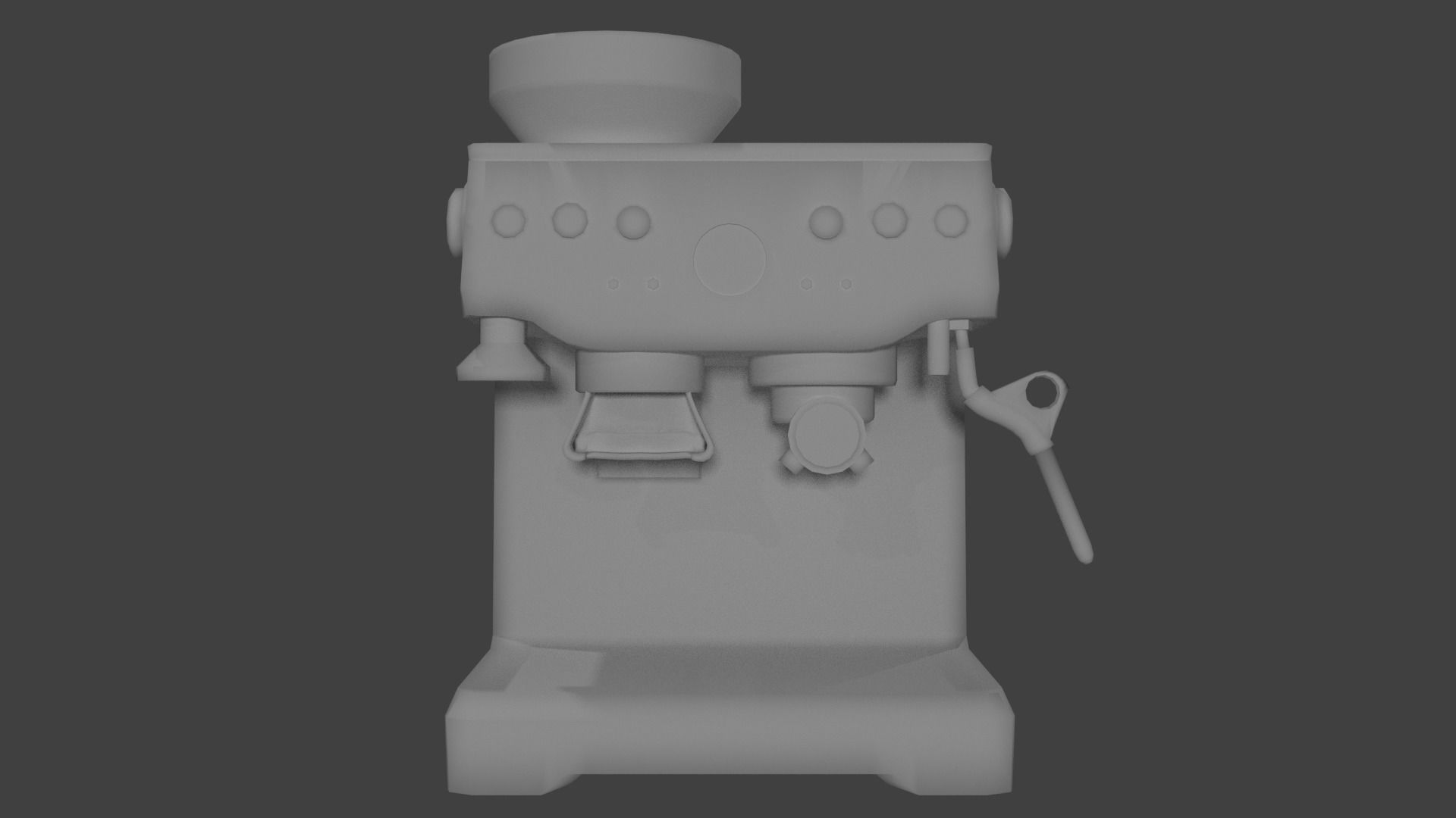 Espresso coffee machine 3D model_1