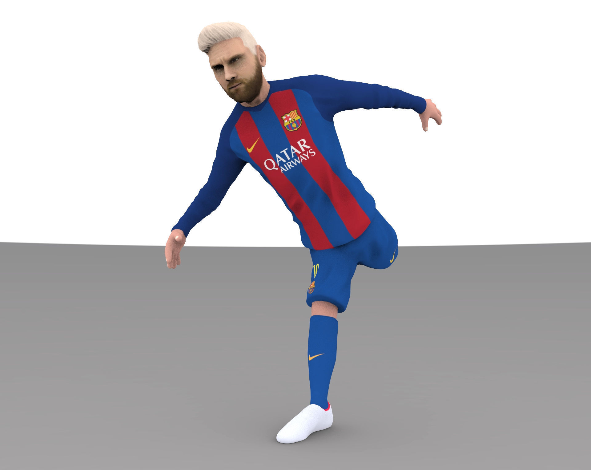 Lionel Messi full figurine textured