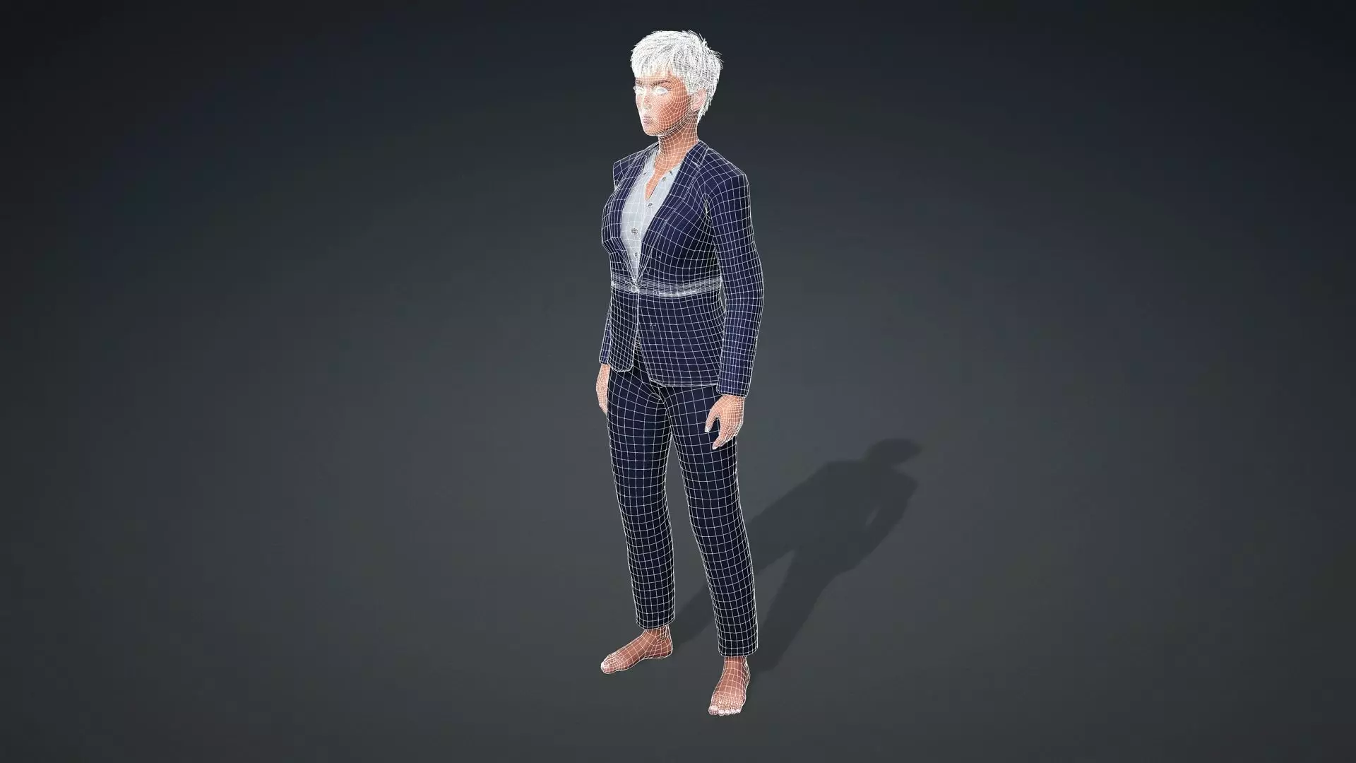Realistic Woman Manager 3D Model 3D model_21