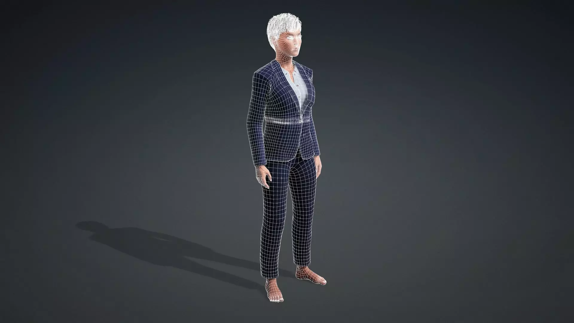 Realistic Woman Manager 3D Model 3D model_20