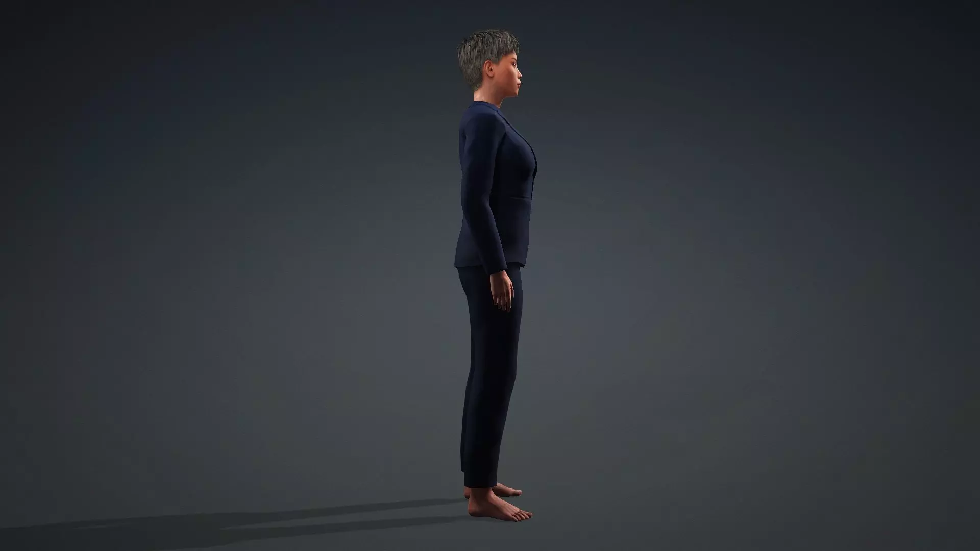 Realistic Woman Manager 3D Model 3D model_3