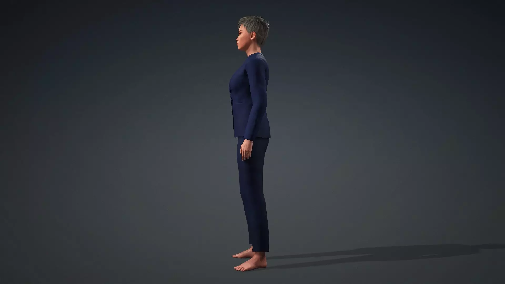 Realistic Woman Manager 3D Model 3D model_4