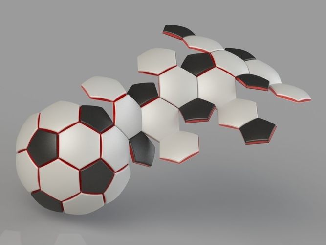 Soccer Ball 32 Panel Construction 3D print model