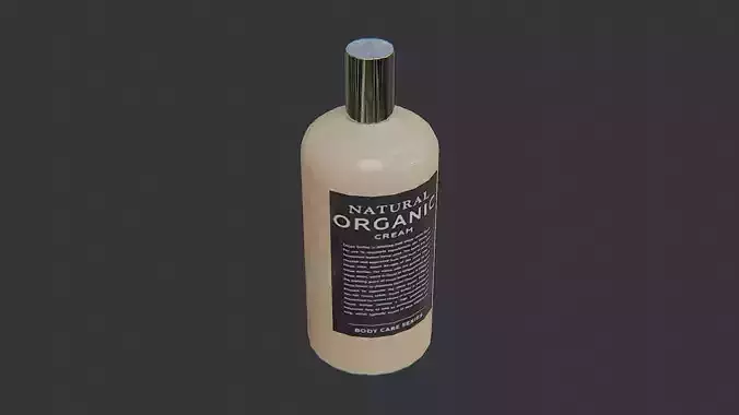 Natural Organic Cream Bottle