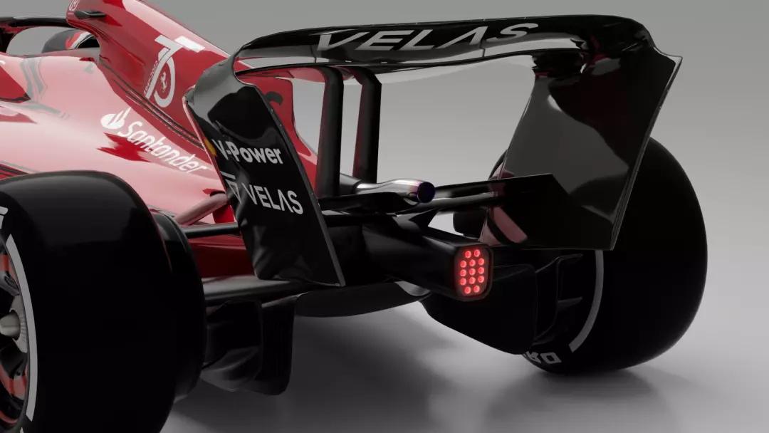 F1 Ferrari SF22 season 2022 Low-poly 3D model_10