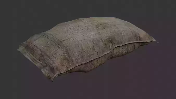 Canvas Bag Pouch Weathered Brown Prop