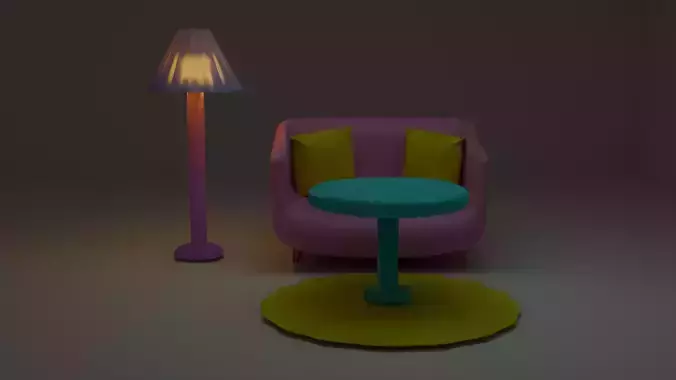 colorful living room set