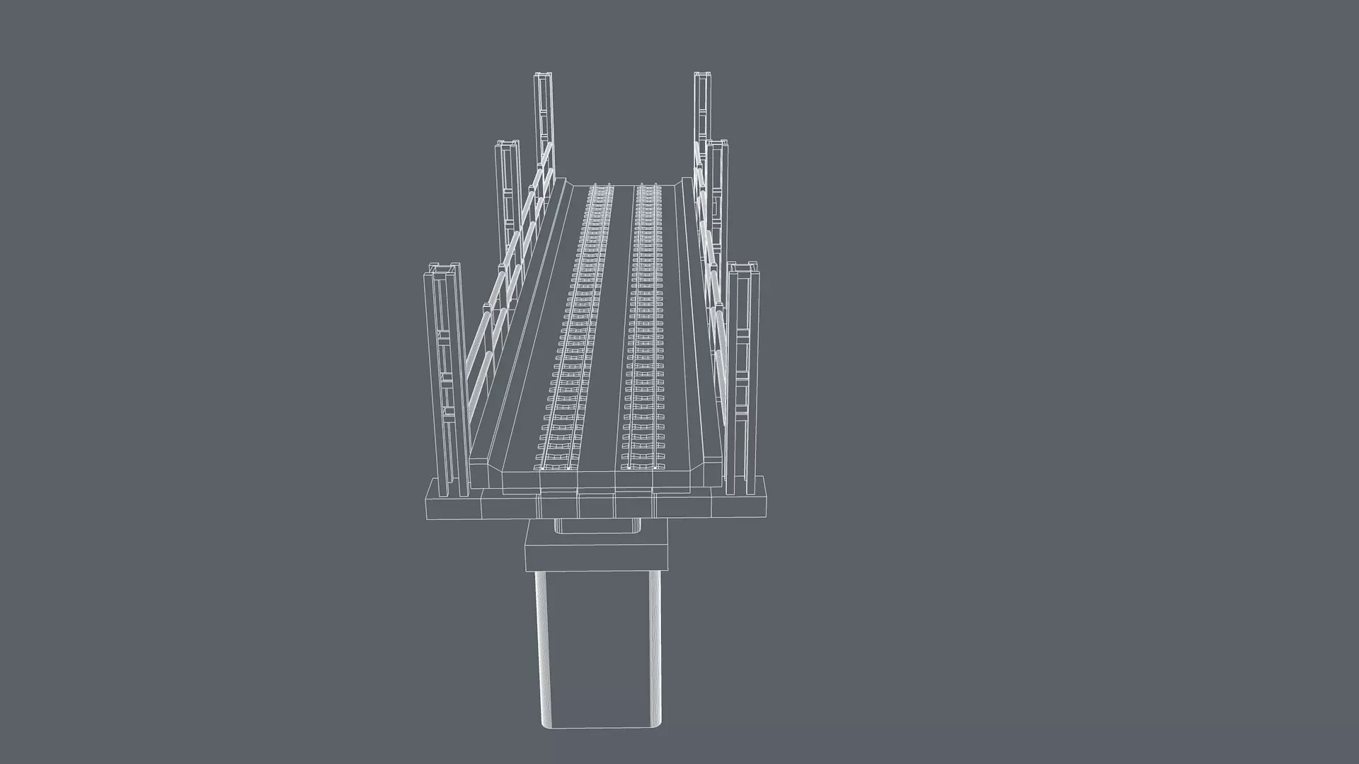 Railway Bridge 3D model_10