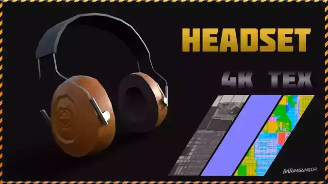 Headset - Lowpoly - 4k texture