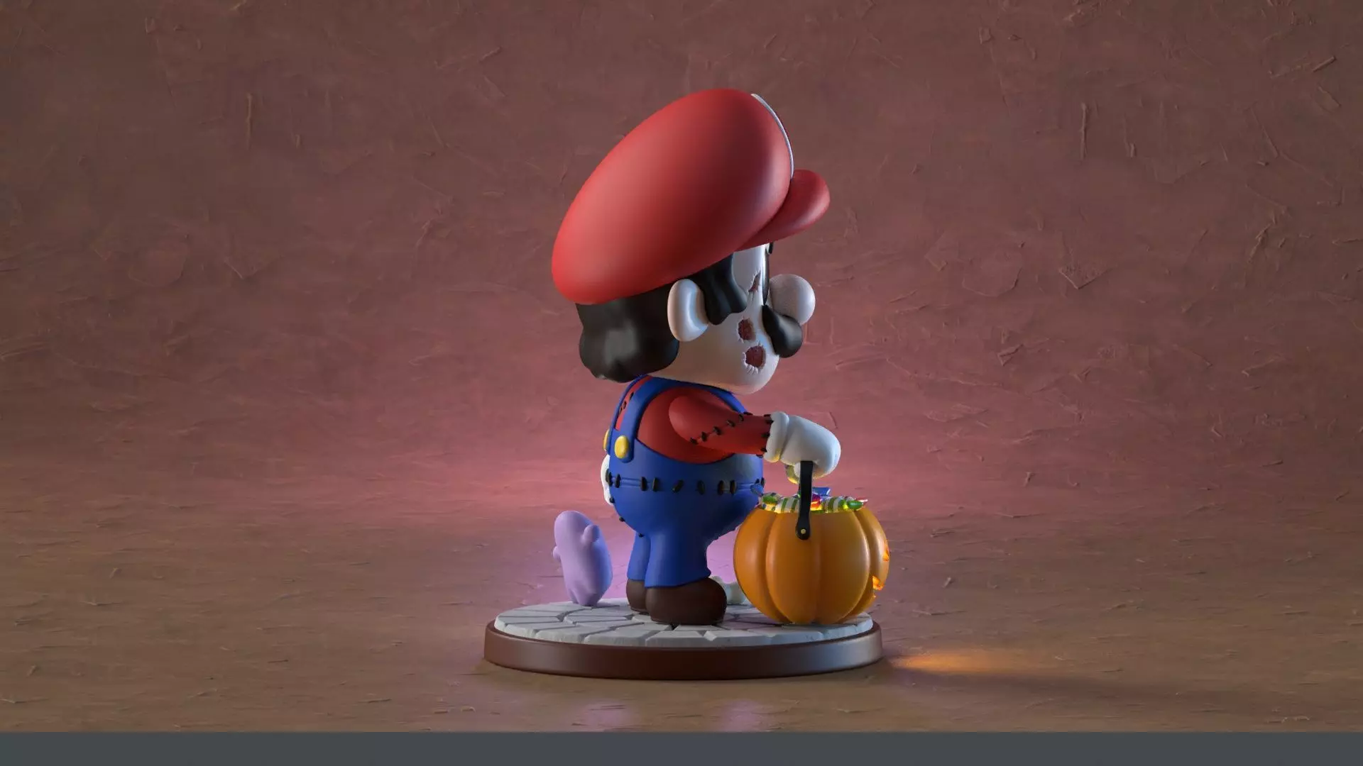 Halloween Mario 3D print model_22