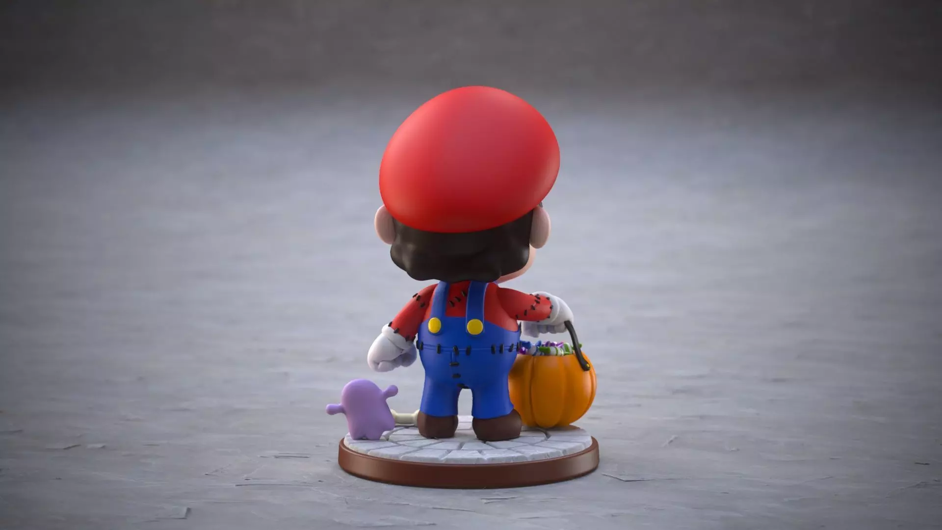 Halloween Mario 3D print model_9