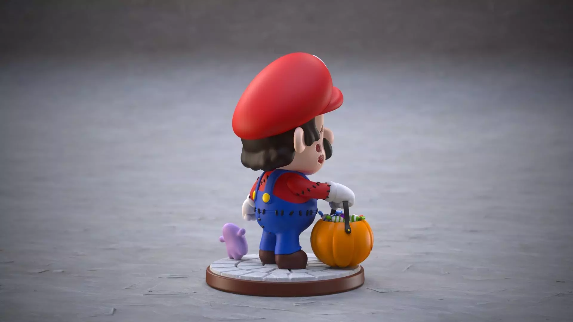 Halloween Mario 3D print model_10