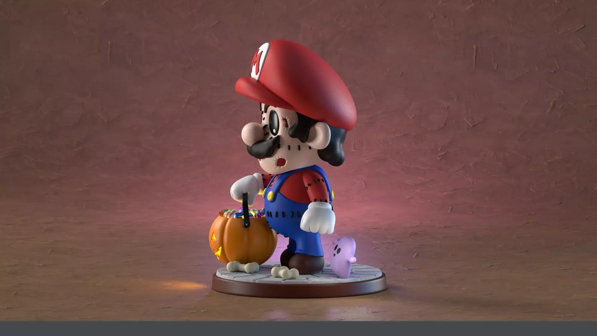 Halloween Mario 3D print model_17