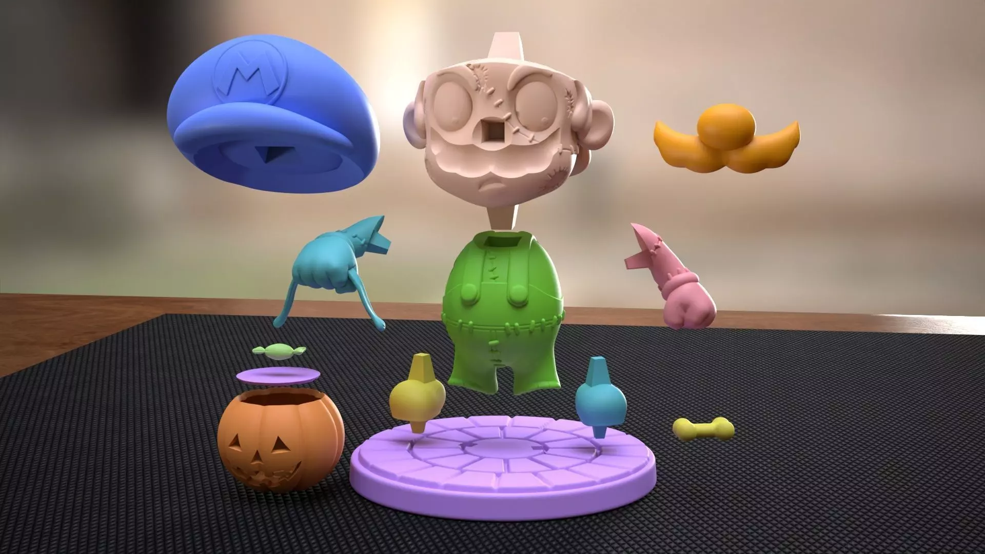 Halloween Mario 3D print model_14