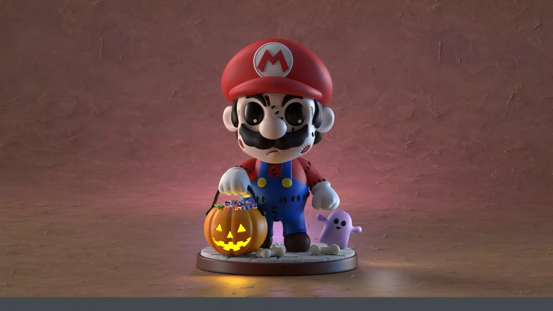 Halloween Mario 3D print model_15