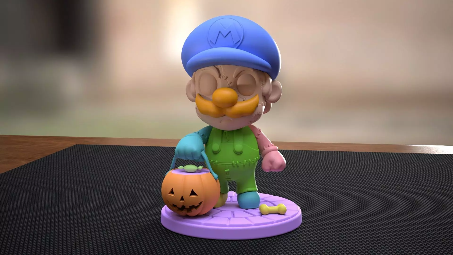 Halloween Mario 3D print model_13
