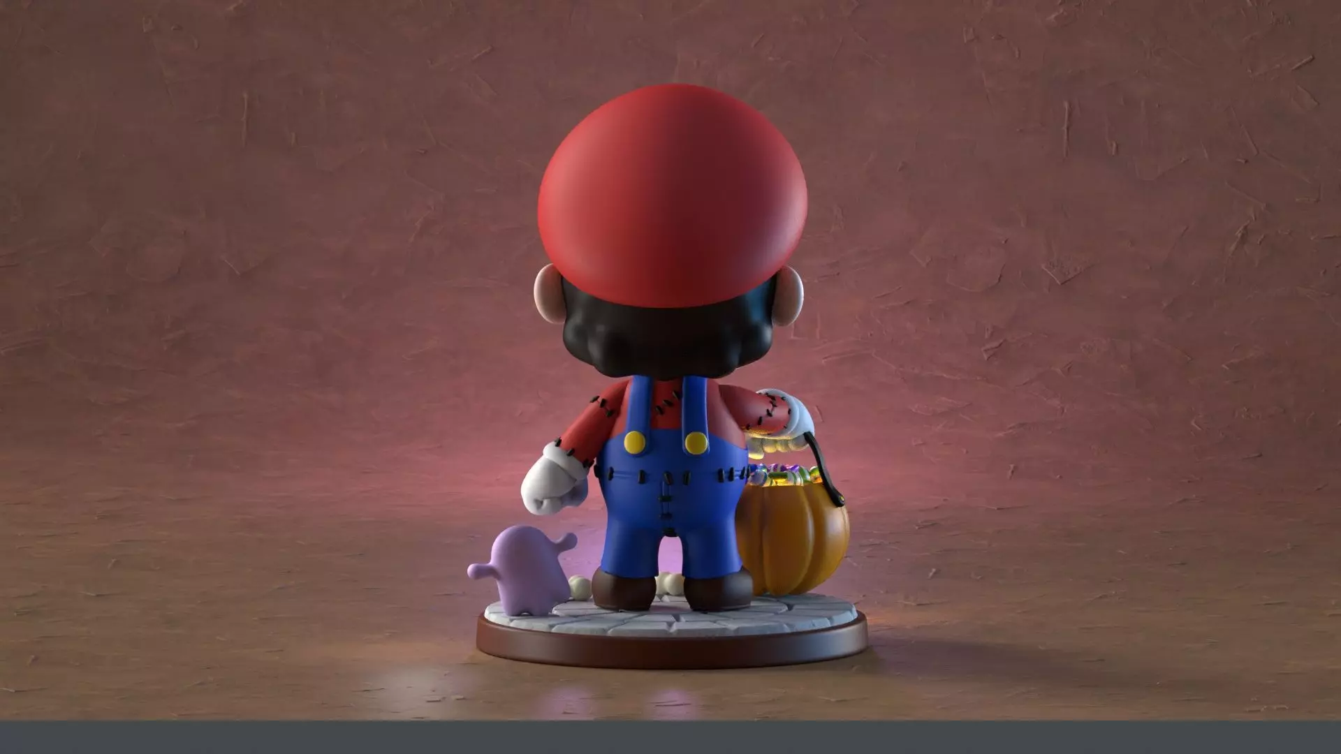 Halloween Mario 3D print model_20