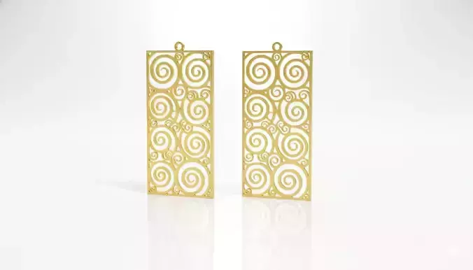 Elegant Geometric Pendant Jewelry Art