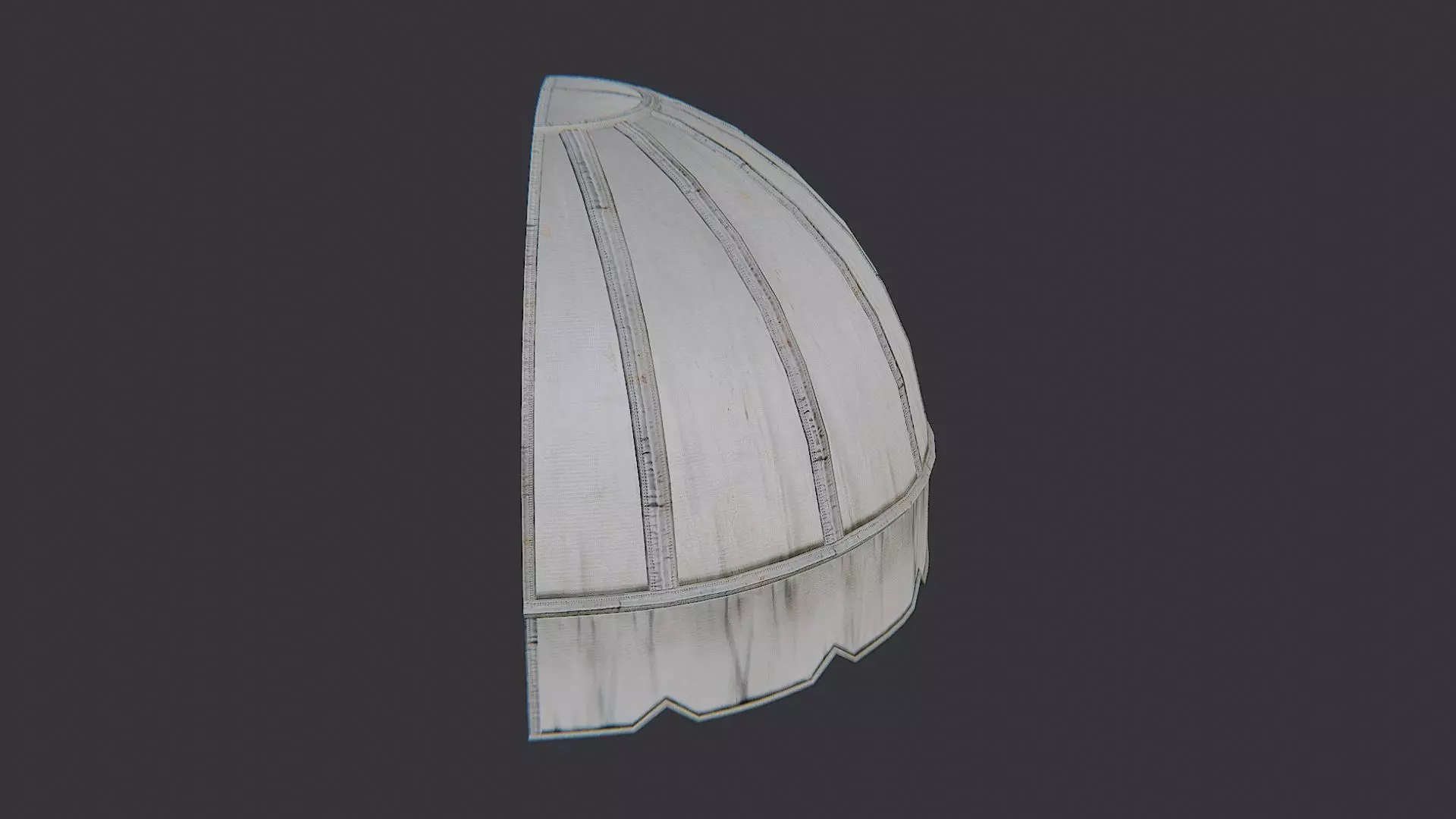 Awning Cloth Dome Panel for Architectural Decor Low-poly 3D model_0