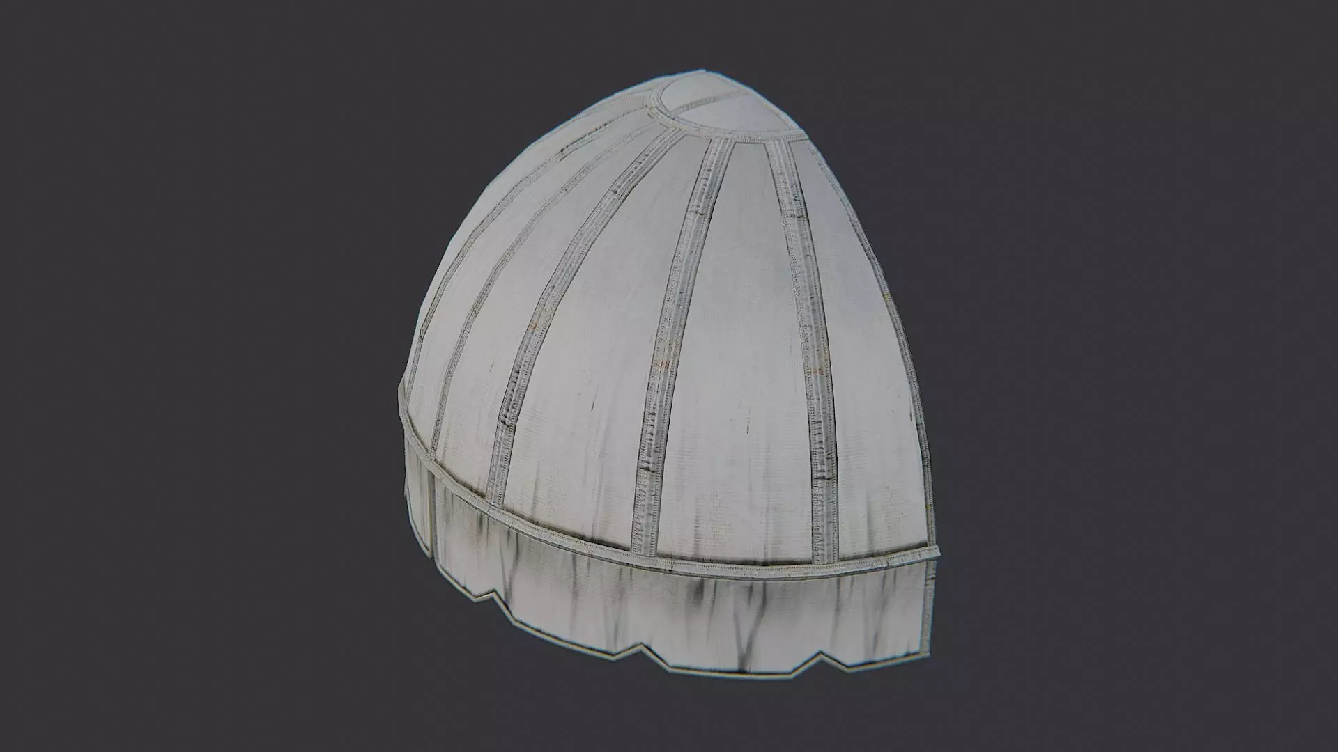 Awning Cloth Dome Panel for Architectural Decor Low-poly 3D model_3