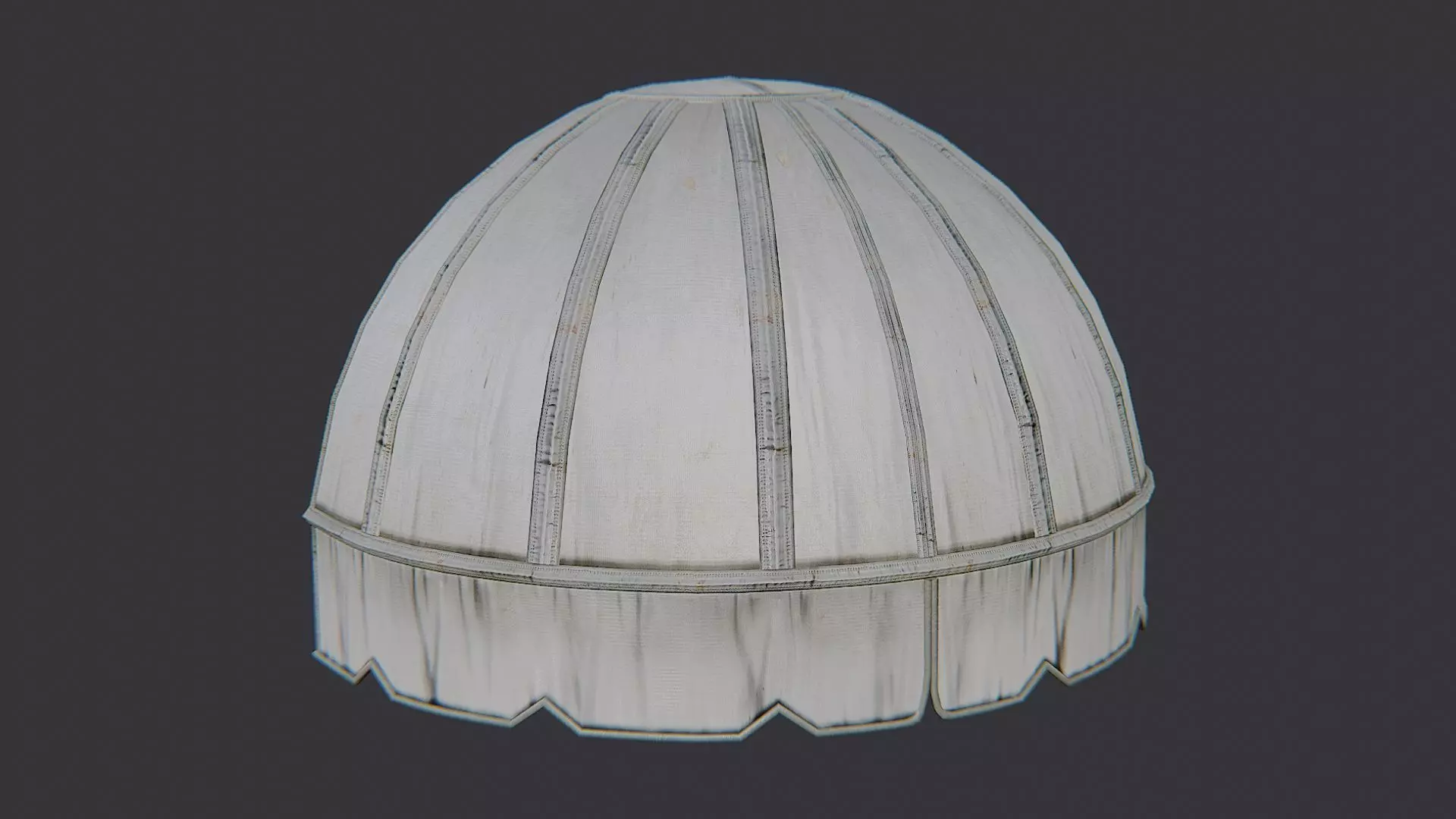 Awning Cloth Dome Panel for Architectural Decor Low-poly 3D model_2