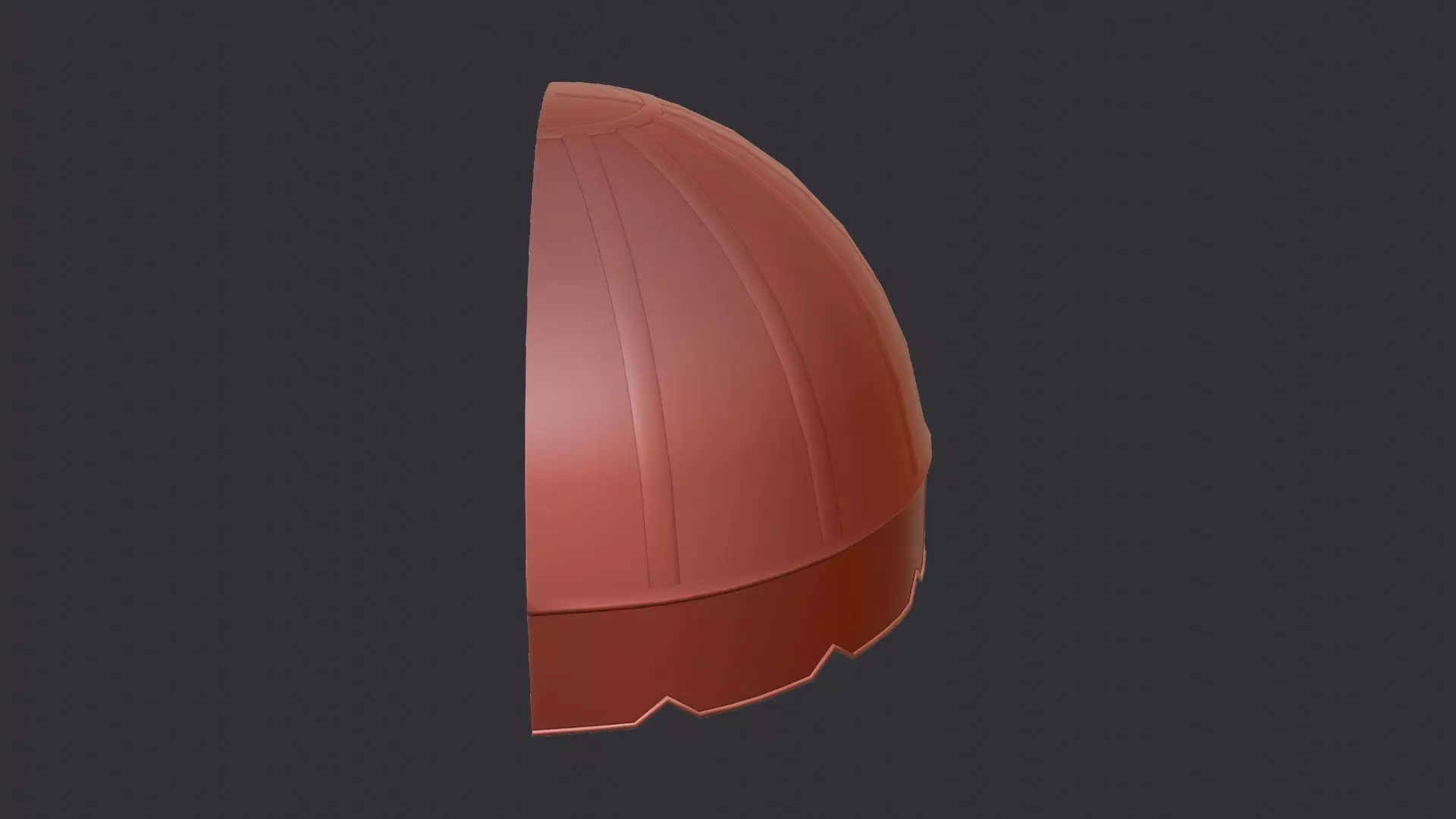 Awning Cloth Dome Panel for Architectural Decor Low-poly 3D model_6
