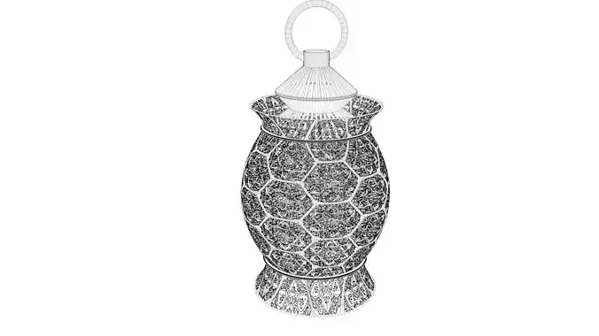 Ornamental Ramadan Lamp 3D Model
