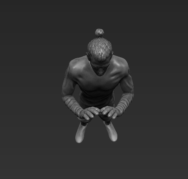 Gareth Bale full figurine textured 3D print model_17