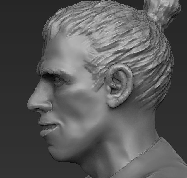 Gareth Bale full figurine textured 3D print model_18