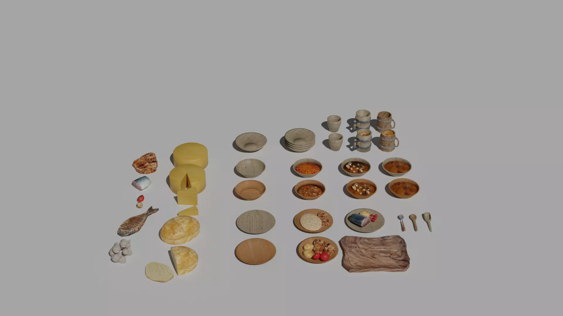 Medieval assets 3D model_3