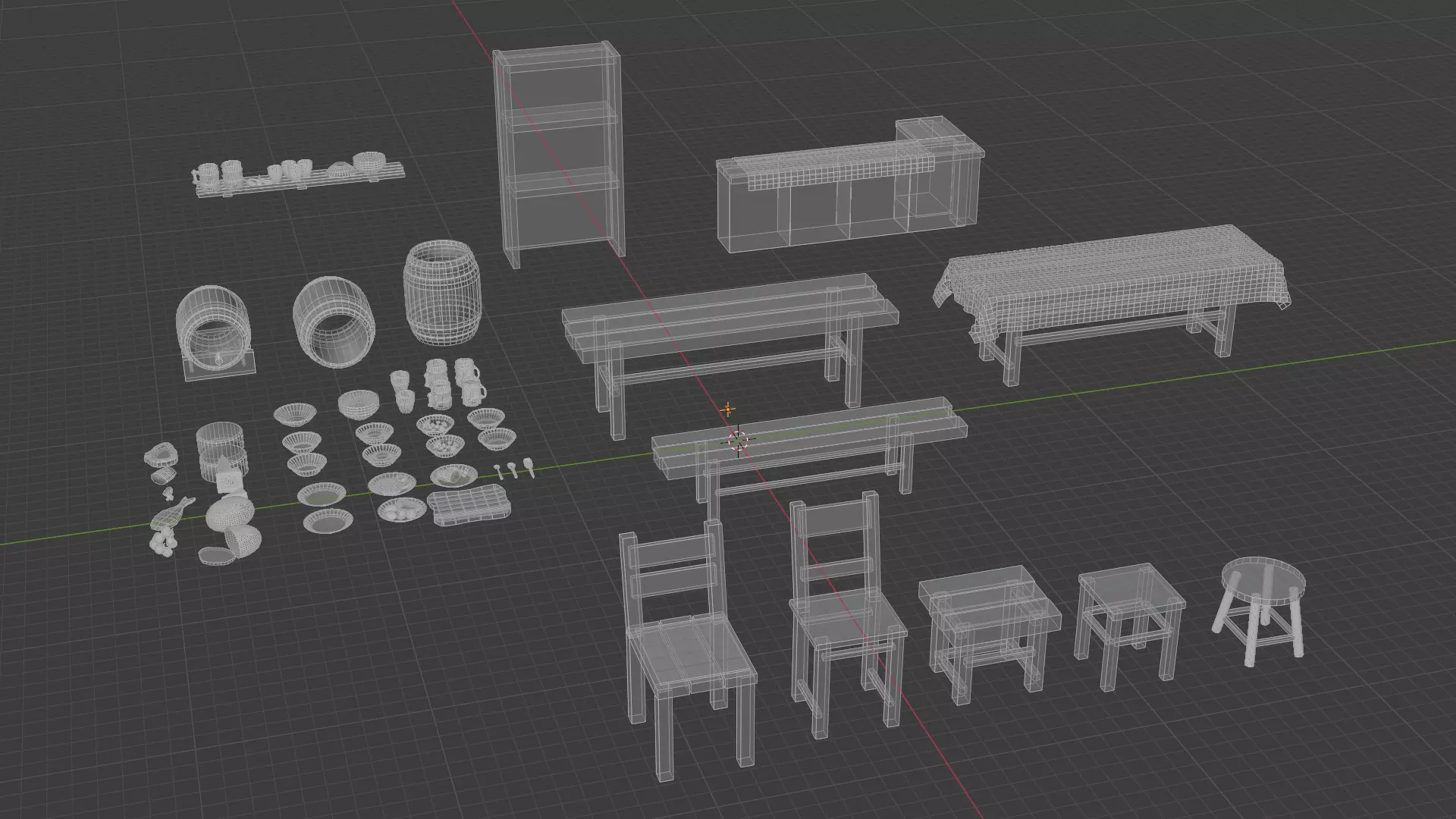 Medieval assets 3D model_8