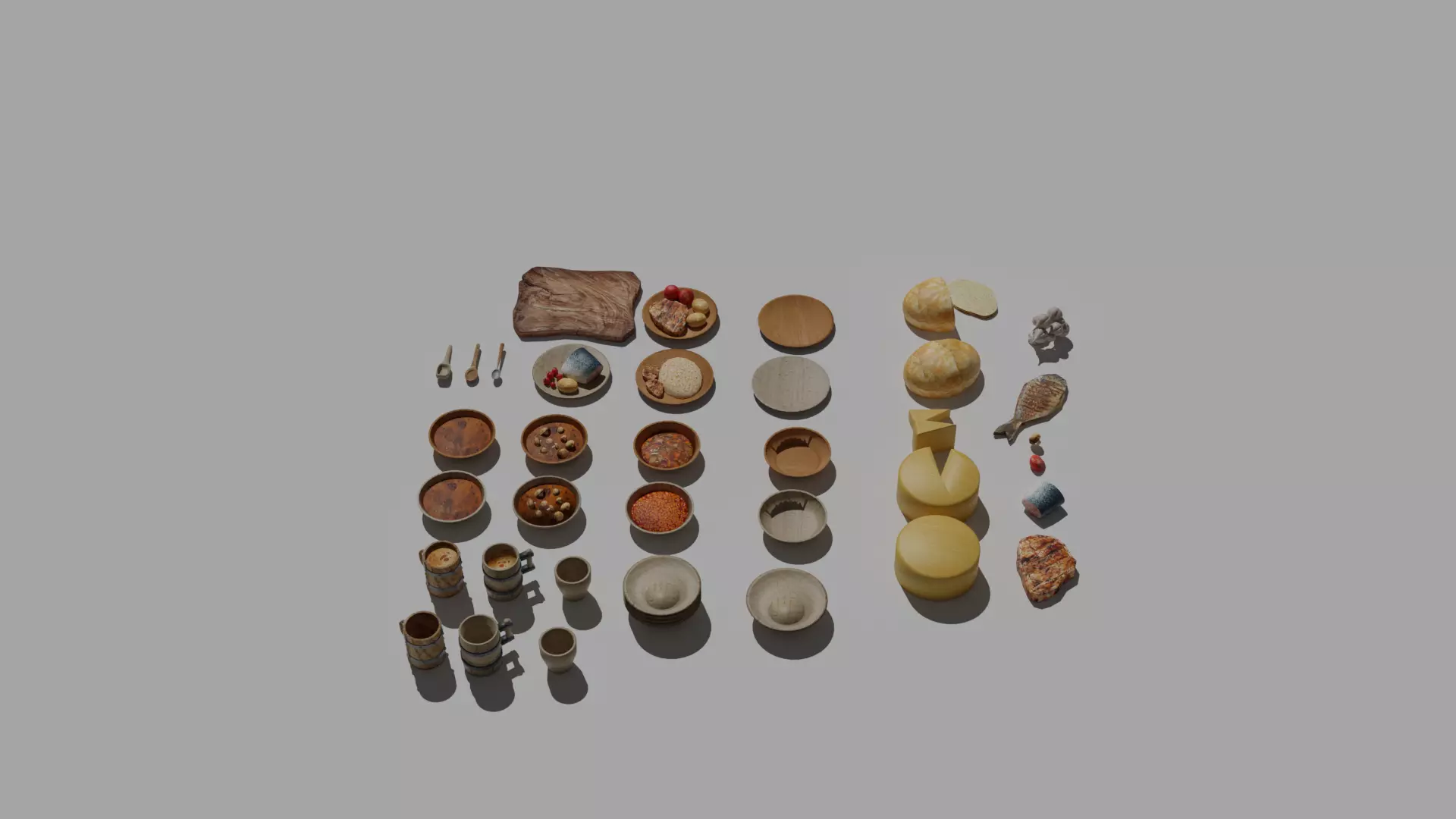 Medieval assets 3D model_4