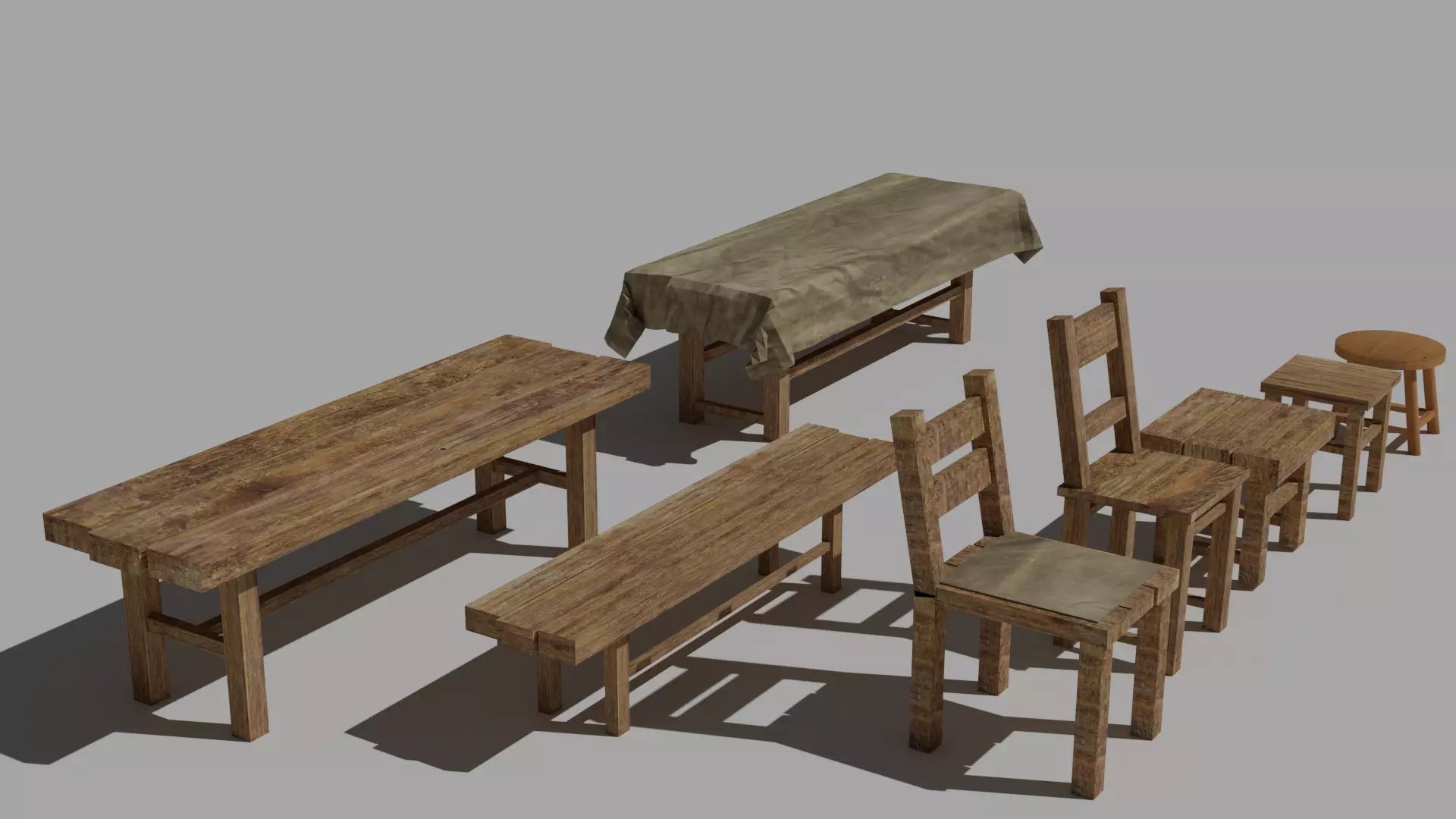 Medieval assets 3D model_6