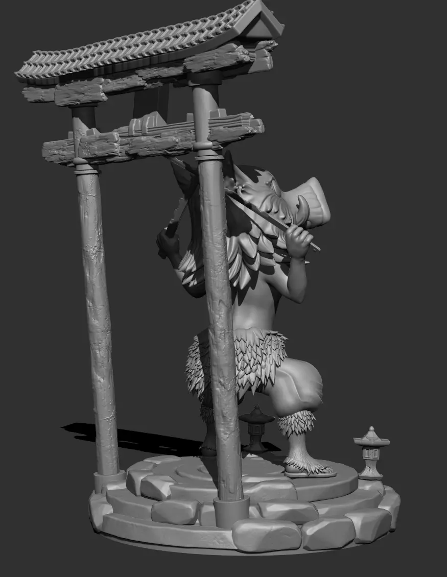 Inosuke Hashibira Kimetsu no Yaiba - Demon Slayer 3D print model_4