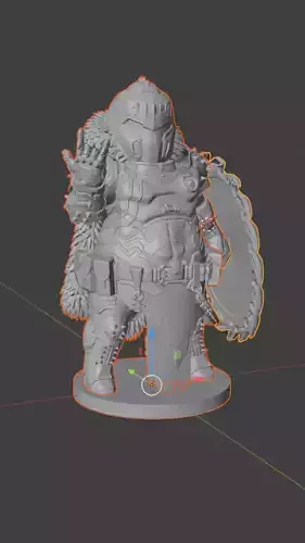 Doom Slayer The Dark Ages Stylized STL 3D Print Model