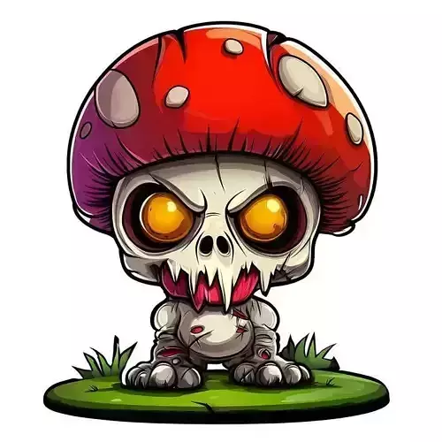 Bone Spore - Undead Mushroom Creature Sculpture 3D print model Bone Spore - Undead Mushroom Creature Sculpture 3D print model