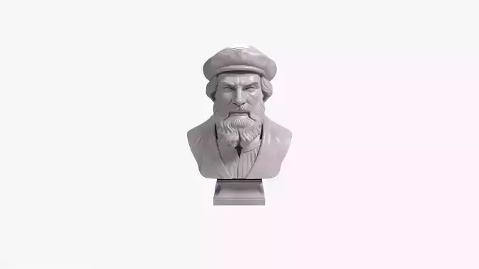 Ferdinand Magellan Bust Sculpture 3D Printable STL File