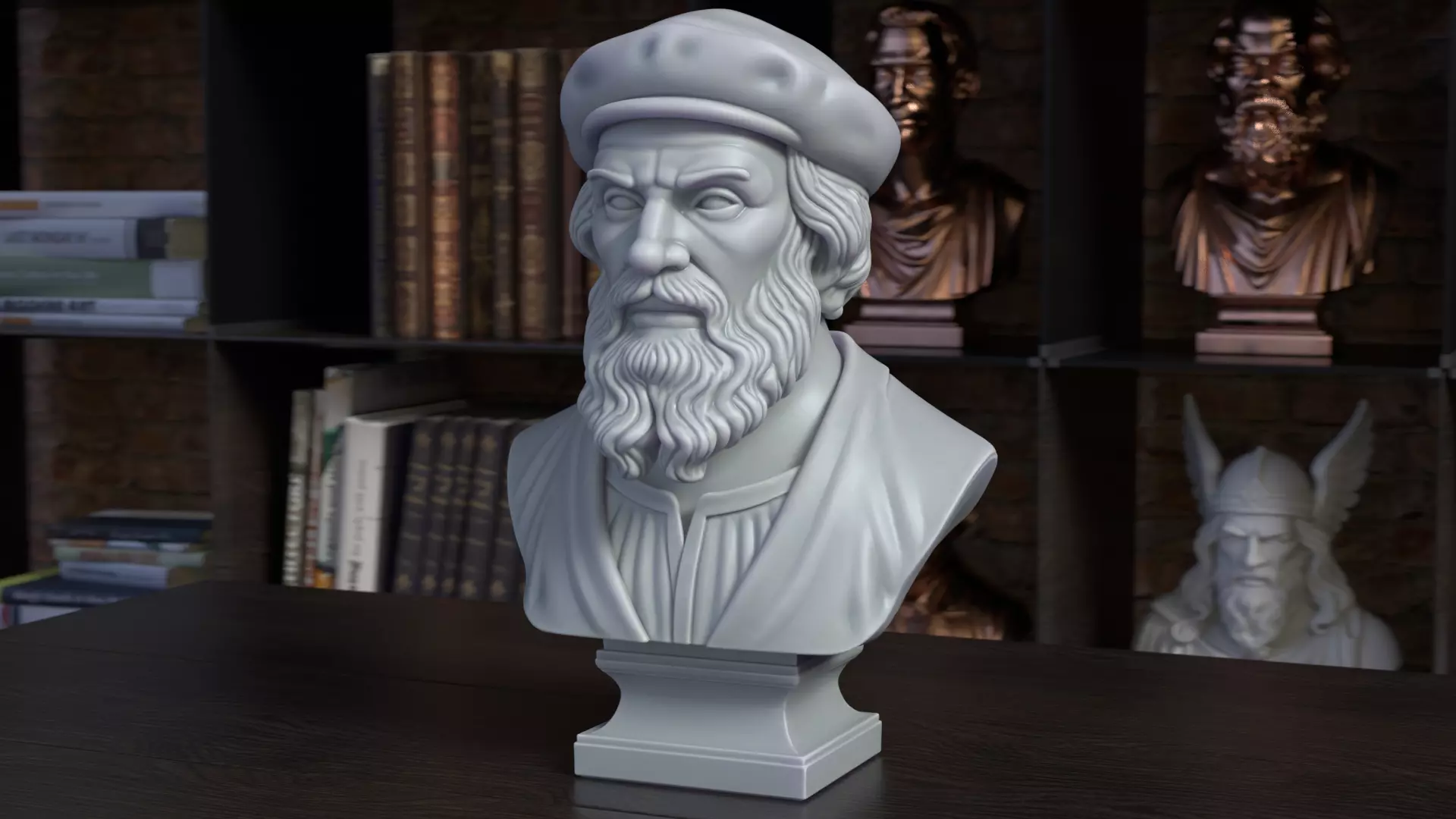 Ferdinand Magellan Bust Sculpture 3D Printable STL File 3D print model