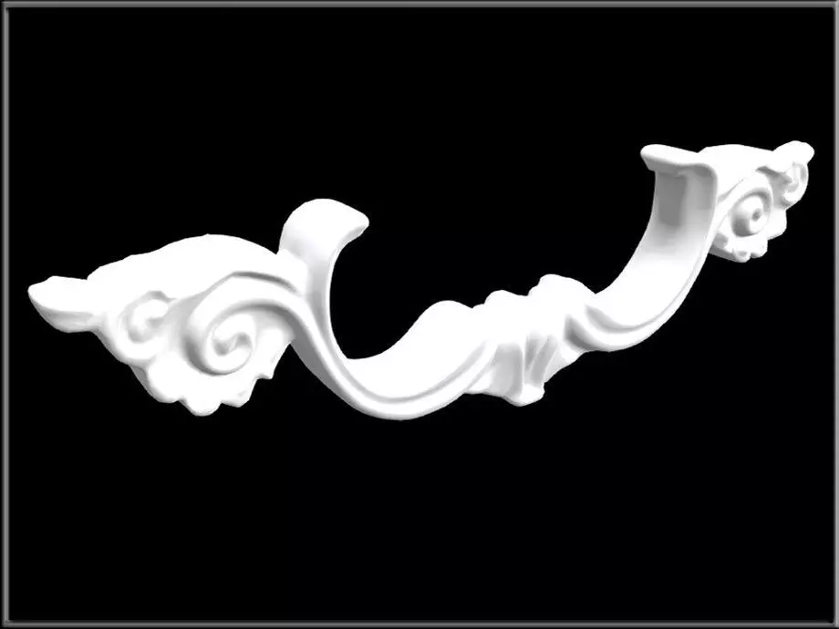 Antique Drawer Handle Low-poly 3D model_2