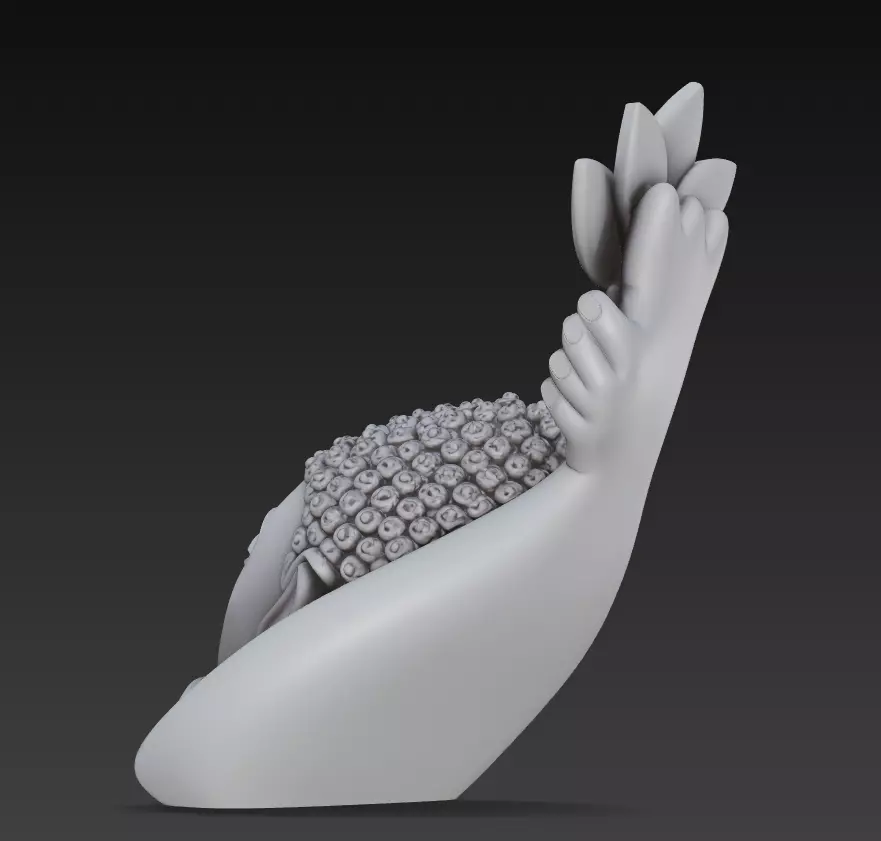 Lotus Harmony Buddha - Minimal Zen Wall Sculpture 3D Model 3D print model_5